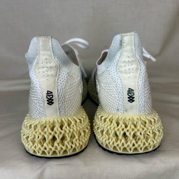 Adidas 4D Run 1.0 White/Black Men’s 7.5 — 3D‑printed lattice midsole RARE - Picture 4 of 9